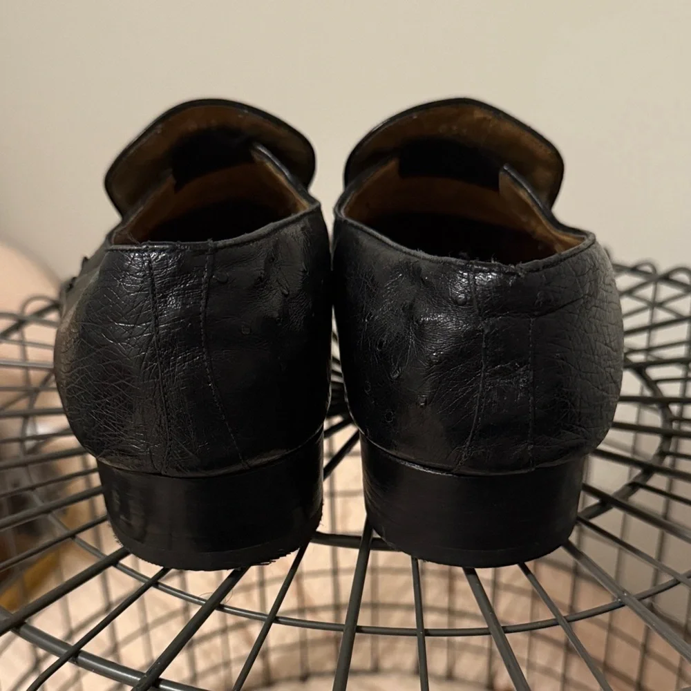 Moreschi Black Textured Leather Loafers - Picture 5 of 5